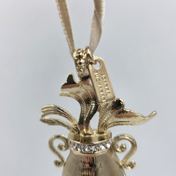 Joanna Buchanan Aquarius‎ Hanging Ornament Glass & Gold Color Christmas Gift